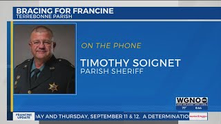 Terrebonne Parish Sheriff Timothy Soignet on approaching Hurricane Francine [upl. by Irianat]