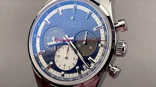 Zenith Chronomaster El Primero 03215040053C700 Zenith Watch Review [upl. by Eissim]