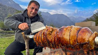 Divine Taste of Lamb Meat in Tandoor Traditional Dish Of Azerbaijan [upl. by Marcin360]