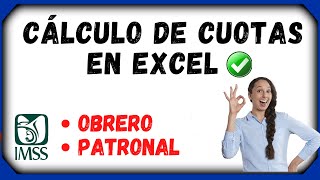 1 Cálculo de Cuotas Obrero Patronales e ISR en Excel 2024 Parte 1  Calculo IMSS en la nómina 👈 [upl. by Ettenel]