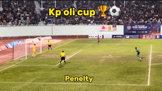 PENALTY HIGHLIGHTS OF KP OLI CUP 2080 FINAL  MACHINDRA FC VS NRT [upl. by Kcirre]