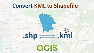 Easy Steps to Convert KML to SHP Shapefile and Back in QGIS [upl. by Yelyak]