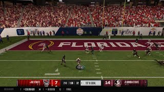 Crabtree makes a perfect read and escapes for the 89 yd pick six vs 12 NC State [upl. by Trebreh]