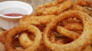 Crunchy HOMEMADE Onion Rings  the simple way [upl. by Gerson]