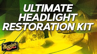 Meguiars Ultimate Headlight Restoration Kit  Remove Cloudiness Restore Clarity amp Protect [upl. by Irami]