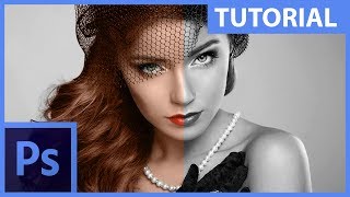 Jak jednoduše obarvit černobílou fotografii – Photoshop CZ tutorial [upl. by Nob]