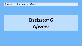 VMBO 4  Transport en afweer  Basisstof 6 Afweer  8e editie [upl. by Klenk]