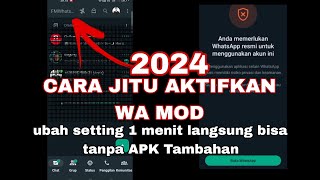 WA MOD GB WA FMWA bisa digunakan lagi simak caranya tanpa APK tambahan 2024 WORK [upl. by Crispen]