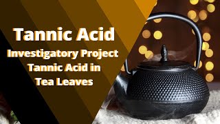 Tannic Acid in Tea Leaves  Investigatory Project version1 [upl. by Goldsworthy513]