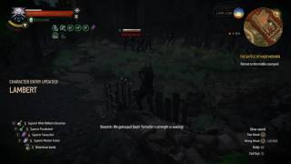 Witcher 3 Lambert dies during the Battle at Kaer Morhen [upl. by Caravette]