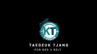 Poomsae  Taegeuk 7 Jang for current red2 belt [upl. by Weinstein623]