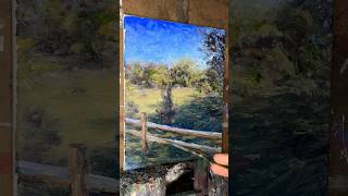 Impressionist painting timelapse of a field near Murrells inlet impressionism oilpainting art [upl. by Faria]