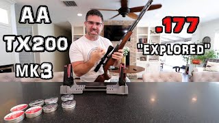 Air Arms TX 200 MK3 177 Air Rifle Review  Accuracy Test  FIXED Barrel Pellet Gun  Underlever [upl. by Euqinahc]