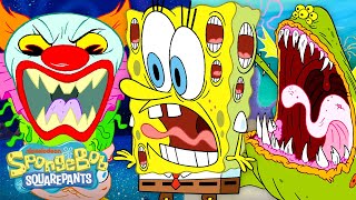 60 MINUTES of Ghosts Monsters and More 👻  Creature Feature  SpongeBob [upl. by Aicina]