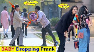 Baby Dropping Prank  Funny Reaction Video pranks2024 [upl. by Tlevesoor]