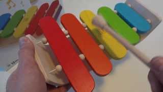 Plan Toys Oval Xylophone  Quick Overview [upl. by Nafets188]