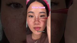 Makeup Hack Realistic Freckle Tutorial [upl. by Nosreffej]