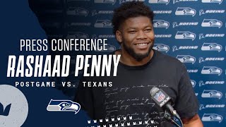 Rashaad Penny Seahawks Postgame Press Conference  Week 14 vs Houston Texans [upl. by Ibbor176]