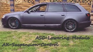 Audi A6 S6 RS6 4F A8 S8 S8 4H  AirSuspensionLoweringModul LuftfahrwerkTieferlegungsmodul  APP [upl. by Georgeanne]