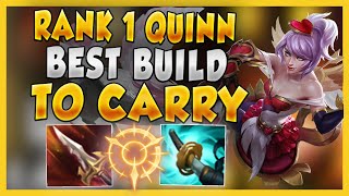 BEST QUINN BUILD TO MELT ANY TOP LANER amp CARRY ALWAYS GET THE HIGHEST DAMAGE  League of Legends [upl. by Muriel74]