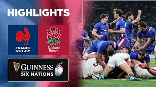 France v England  Match Highlights  2022 Guinness Six Nations [upl. by Adnilim]