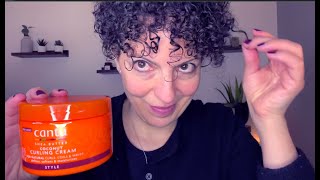 Cantu Coconut Curling Cream  review and demo [upl. by Aliuqehs]