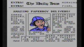 Paperboy Intro Nintendo NES NTSC Version [upl. by Melgar]