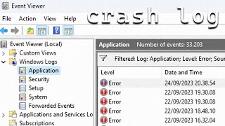 How to Quickly Check the Crash Log on Windows 11 [upl. by Yadroc]