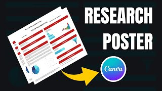 How to Create a Research Poster using Canva  STEPBYSTEP GUIDE TEMPLATE INCLUDED [upl. by Mayhew]