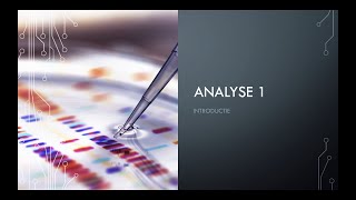 Analyse 1 Introductie [upl. by Gowon]