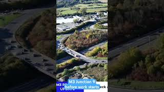 October 2024  M3 J9 Improvement Project  1st video diary before preconstruction works Fri 11 Oct [upl. by Jed651]