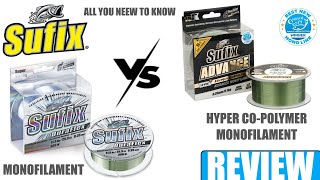 SUFIX DURAFLEX VS ADVANCE CO POLYMER  HOW ARE THEY DIFFERENT  MONOFILAMENT LINE REVIEW [upl. by Dunn316]