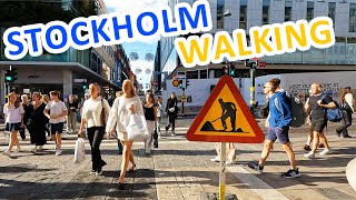 Walking in Stockholm Sweden  Sergels Torg amp Drottninggatan  August 2024 [upl. by Good568]