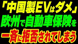 「中国製EVはダメ」欧州で自動車保険への加入を一斉に拒否されてしまう [upl. by Peskoff]