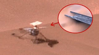 Perseverance Rover identifies damaged blades of Ingenuity Mars Helicopter while it makes final spin [upl. by Suoiluj]