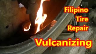 Filipino Tire Repair Vulcanizing [upl. by Carvey]