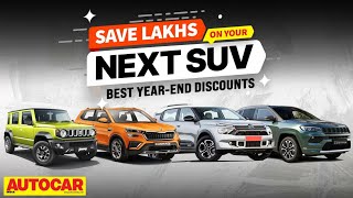 Best new SUV discounts and offers  Yearend deals you cant miss autocarindia1 [upl. by Notsae]