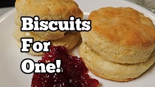 Biscuits for One only 3 ingredients Bake 1014 minutes at 425 until golden [upl. by Ecenahs]