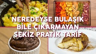 Neredeyse Bulaşık Bile Çıkarmayan 8 Pratik Yemek Tarifi Seç Beğen  Yemekcom [upl. by Thayer441]