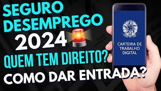 COMO dar ENTRADA no SEGURO DESEMPREGO em 2024  NOVOS VALORES [upl. by Anuat224]