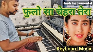 Phoolon Sa Chehra Tera ❤️  Instrumental Music  Anari  Udit Narayan  Live Instrumental [upl. by Mcnamara109]