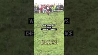 Dairyloving daredevils take part in annual cheese rolling race in southwest England [upl. by Oulman]