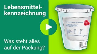 LebensmittelKennzeichnung erklärt Was steht auf der Verpackung [upl. by Daahsar]