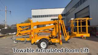 Towable Articulated Boom Lift [upl. by Cuttie]