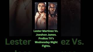 Lester Martinez Vs Joeshon James ProBox TV’s Wednesday Night Fights fightnight boxer [upl. by Ahsyle]