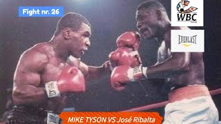 MIKE TYSON VS José Ribalta FIGHT nr 26 17081986 boxing [upl. by Brianna]