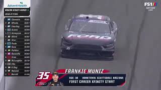 Frankie Muniz’s first ever NASCAR Xfinity Series Qualifying lap  2024 United Rentals 300 [upl. by Annil]