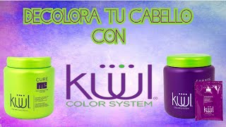 TUTORIAL PARA DECOLORAR EL CABELLO CON PRODUCTOS KUUL  FÁCIL Y RÁPIDO  JAKY 21 [upl. by Nadda]