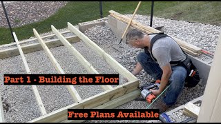 How to build a 10x16 shed Part 1  How to build a shed floor [upl. by Philipp117]