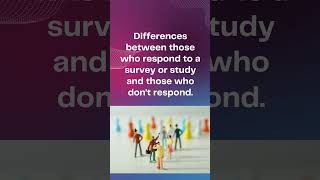 Nonresponse Bias A selection bias type in Research research bias sampling selection shorts [upl. by Hcib]